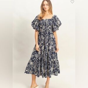 Floral Puff Sleeve Dress HYFVE